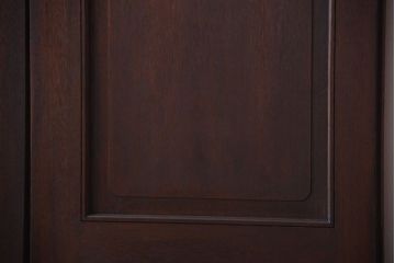 大正ロマン　当時物色ガラス入り!和製アンティークの洋風引き戸2枚セット