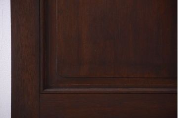 大正ロマン　当時物色ガラス入り!和製アンティークの洋風引き戸2枚セット