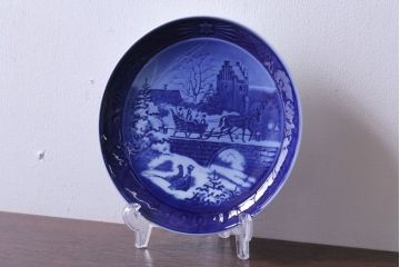 アンティーク雑貨　中古　ROYAL COPENHAGEN(ロイヤルコペンハーゲン)　イヤープレート　1999年