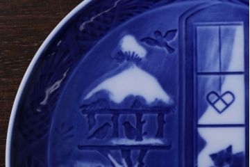 アンティーク雑貨　中古　ROYAL COPENHAGEN(ロイヤルコペンハーゲン)　イヤープレート　2001年