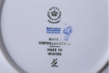 アンティーク雑貨　中古　ROYAL COPENHAGEN(ロイヤルコペンハーゲン)　イヤープレート　1971年