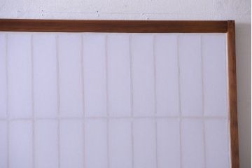 和製アンティーク　腰板黒柿材!古い雪見障子戸2枚セット(1)(引き戸、擦り上げ障子戸、擦上障子戸)