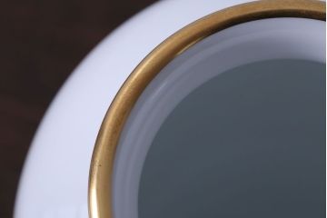 アンティーク雑貨　中古　大倉陶園(おおくらとうえん)　金蝕バラ　23cm花器