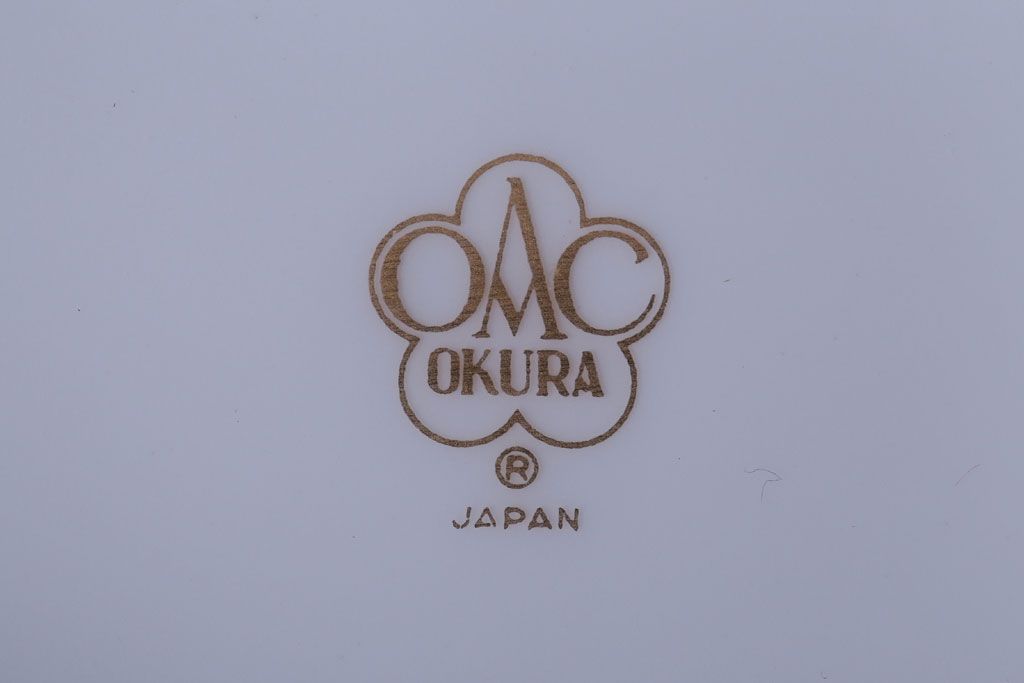 アンティーク雑貨　中古　大倉陶園(おおくらとうえん)　金蝕バラ　23cm花器