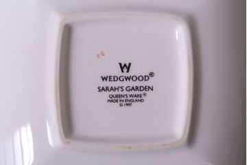 アンティーク雑貨　イギリスWedgwood(ウェッジウッド)　SARAH'S GARDEN(サラズガーデン)　角皿2枚セット(洋食器)