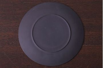 アンティーク雑貨　中古　イギリスWedgwood(ウェッジウッド)　ジャスパー　ブラックプレート(洋食器)