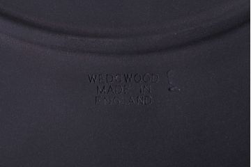 アンティーク雑貨　中古　イギリスWedgwood(ウェッジウッド)　ジャスパー　ブラックプレート(洋食器)