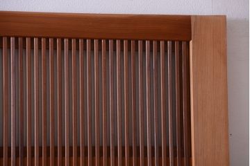 和製アンティーク　裏すりガラス入り!木味が美しい格子戸3枚セット
