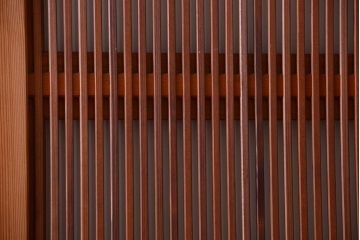 和製アンティーク　裏すりガラス入り!木味が美しい格子戸3枚セット