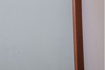 和製アンティーク　総欅材!面取りガラスの引き戸2枚セット(窓)