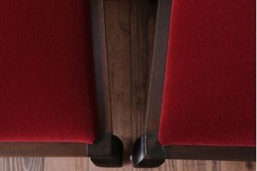 アンティーク家具　イギリスアンティーク　古いバーチ材のチェア2脚セット(ダイニングチェア)(1)