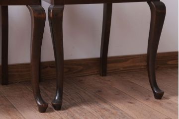 アンティーク家具　イギリスアンティーク　古いバーチ材のチェア2脚セット(ダイニングチェア)(1)