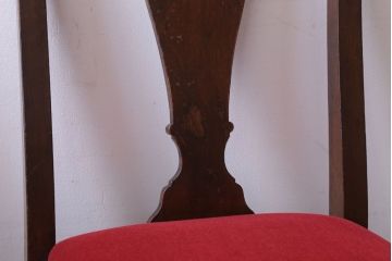 アンティーク家具　イギリスアンティーク　古いバーチ材のチェア2脚セット(ダイニングチェア)(2)