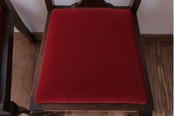 アンティーク家具　イギリスアンティーク　古いバーチ材のチェア2脚セット(ダイニングチェア)(2)