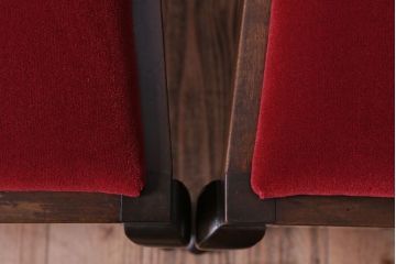 アンティーク家具　イギリスアンティーク　古いバーチ材のチェア2脚セット(ダイニングチェア)(2)