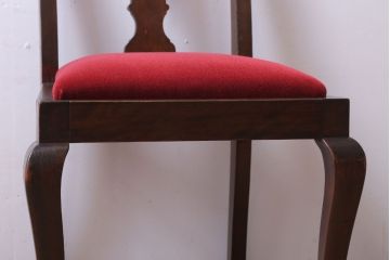 アンティーク家具　イギリスアンティーク　古いバーチ材のチェア(ダイニングチェア)(1)