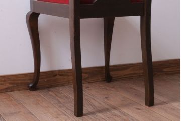 アンティーク家具　イギリスアンティーク　古いバーチ材のチェア(ダイニングチェア)(1)