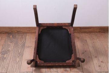 アンティーク家具　イギリスアンティーク　古いバーチ材のチェア(ダイニングチェア)(1)