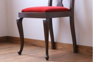 アンティーク家具　イギリスアンティーク　古いバーチ材のチェア(ダイニングチェア)(2)