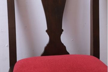 アンティーク家具　イギリスアンティーク　古いバーチ材のチェア(ダイニングチェア)(2)