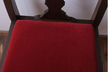 アンティーク家具　イギリスアンティーク　古いバーチ材のチェア(ダイニングチェア)(2)