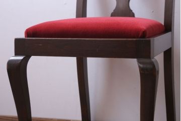 アンティーク家具　イギリスアンティーク　古いバーチ材のチェア(ダイニングチェア)(2)