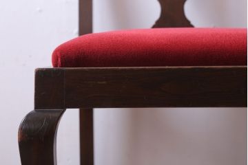 アンティーク家具　イギリスアンティーク　古いバーチ材のチェア(ダイニングチェア)(2)