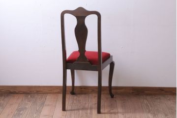 アンティーク家具　イギリスアンティーク　古いバーチ材のチェア(ダイニングチェア)(2)