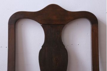 アンティーク家具　イギリスアンティーク　古いバーチ材のチェア(ダイニングチェア)(3)