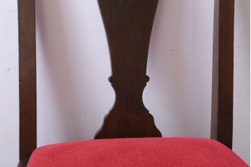 アンティーク家具　イギリスアンティーク　古いバーチ材のチェア(ダイニングチェア)(3)