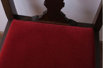 アンティーク家具　イギリスアンティーク　古いバーチ材のチェア(ダイニングチェア)(3)