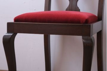 アンティーク家具　イギリスアンティーク　古いバーチ材のチェア(ダイニングチェア)(3)