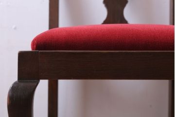 アンティーク家具　イギリスアンティーク　古いバーチ材のチェア(ダイニングチェア)(3)