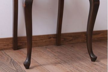 アンティーク家具　イギリスアンティーク　古いバーチ材のチェア(ダイニングチェア)(3)