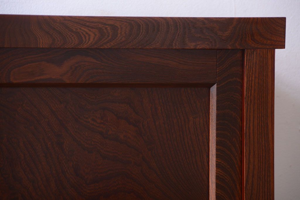 アンティーク家具　古民具・骨董　米沢地方　前面欅玉杢材!時代箪笥サイドボード(水屋箪笥)(1)