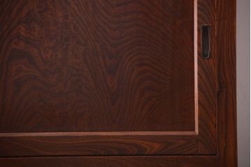 アンティーク家具　古民具・骨董　米沢地方　前面欅玉杢材!時代箪笥サイドボード(水屋箪笥)(1)