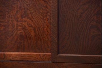 アンティーク家具　古民具・骨董　米沢地方　前面欅玉杢材!時代箪笥サイドボード(水屋箪笥)(1)