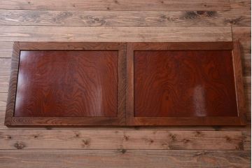 アンティーク家具　古民具・骨董　米沢地方　前面欅玉杢材!時代箪笥サイドボード(水屋箪笥)(1)