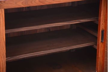 アンティーク家具　古民具・骨董　米沢地方　前面欅玉杢材!時代箪笥サイドボード(水屋箪笥)(1)