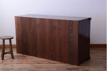 アンティーク家具　古民具・骨董　米沢地方　前面欅玉杢材!時代箪笥サイドボード(水屋箪笥)(1)