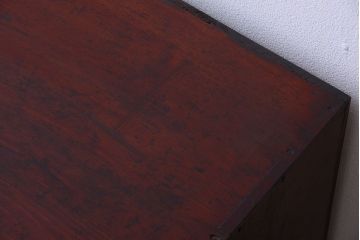 アンティーク家具　五尺　古民具・骨董　米沢地方　前面欅玉杢材!時代箪笥サイドボード(水屋箪笥)(2)