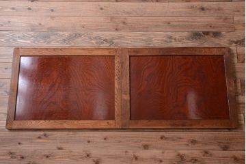 アンティーク家具　五尺　古民具・骨董　米沢地方　前面欅玉杢材!時代箪笥サイドボード(水屋箪笥)(2)