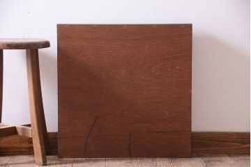 アンティーク家具　和製アンティーク　3×3　古い木製の壁掛けマス目棚(大)(1)