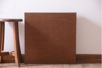 アンティーク家具　和製アンティーク　3×3　古い木製の壁掛けマス目棚(大)(2)