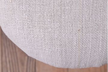 アンティーク家具　和製アンティーク　古いブナ材の小さなクッション座面丸スツール