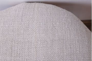 アンティーク家具　和製アンティーク　古いブナ材の小さなクッション座面丸スツール