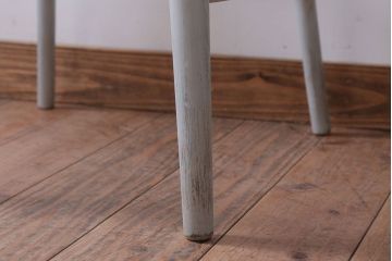 アンティーク家具　アンティークペイント　フレンチグレーのカウンターチェア