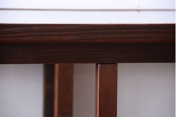 アンティーク家具　和製アンティーク　古い木製の背が低いガラスケース(ショーケース)