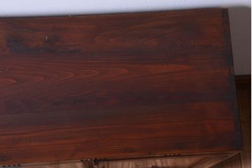 レトロ家具　昭和レトロ　古い木の小ぶりなアンティーク本箱