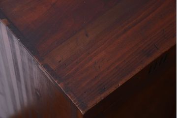 レトロ家具　昭和レトロ　古い木の小ぶりなアンティーク本箱